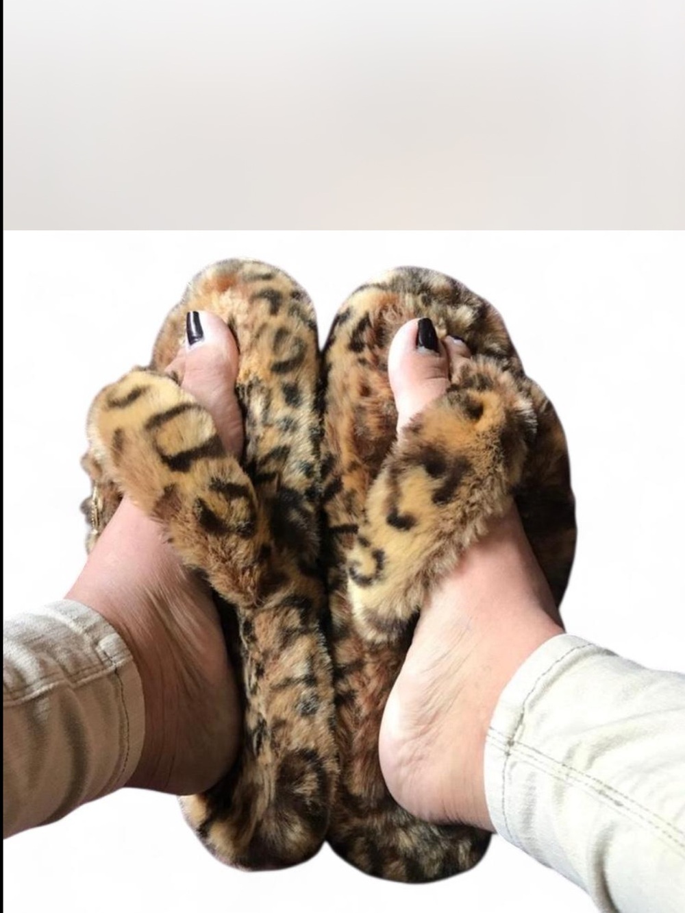 Michael Kors furry Leppard slippers 10 - Picture 5 of 5